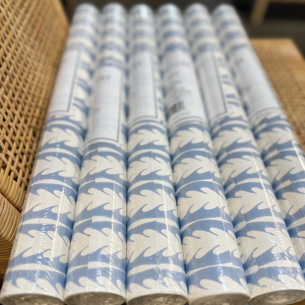 NEW Serena & Lily Oceana Wallpaper-Coastal Blue/White